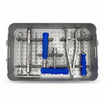 49-Piece Broken Screw Removal Instrument Set with Sterilization Box – Stainless Steel Orthopedic Surgical Instruments for Implant & Screw Extraction