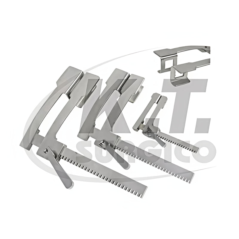 Finochietto Rib Spreader Retractor Set – Stainless Steel Thoracic Surgical Instruments for Chest & Rib Surgery (Baby, Small & Medium)