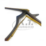 5 Pcs Gold and Black Coated Kerrison Rongeurs – Spine Surgery & Orthopedic Instruments