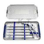 Interlaminar Kerrison rotating rongeur set for spine surgery and orthopedic procedures