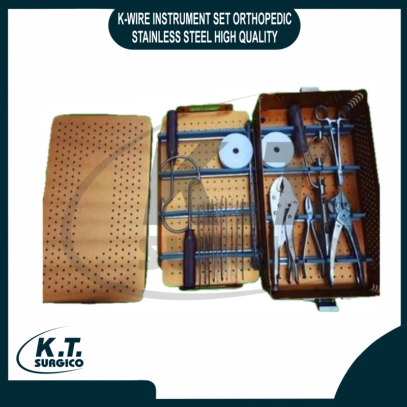 K-wire instrument set orthopedic stainless steel