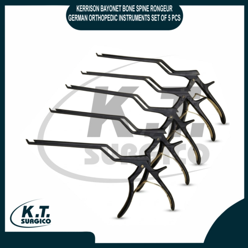 Kerrison bayonet bone rongeur set 5 pcs