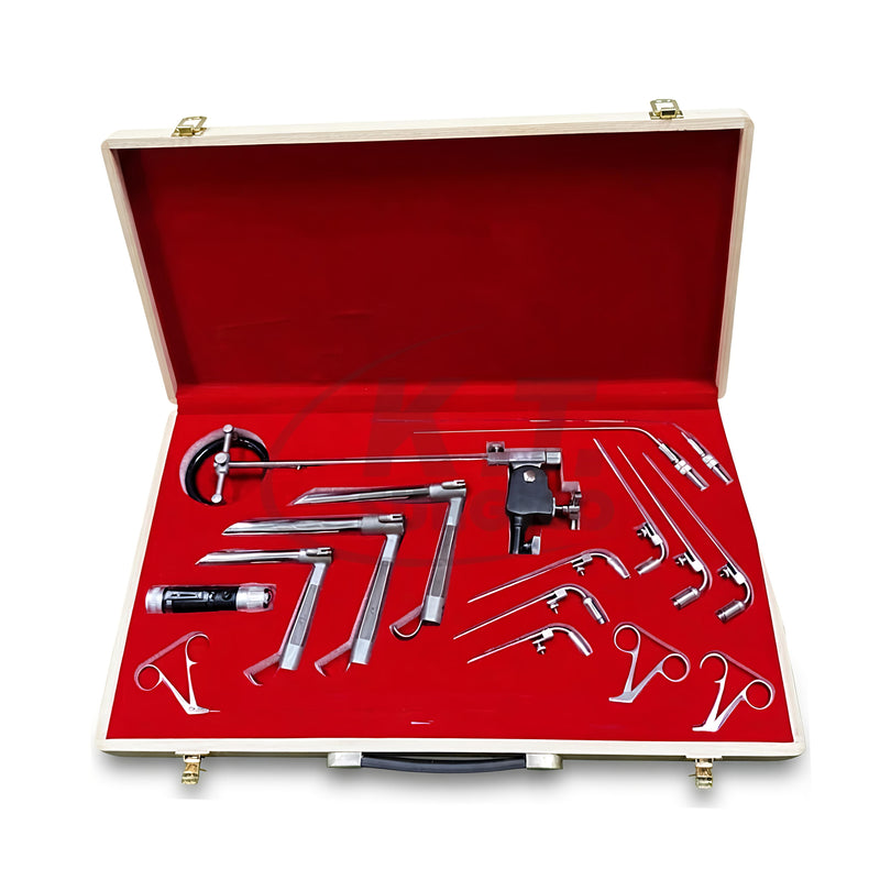 Pedestal Laryngoscope Set – ENT Surgical Instruments for Micro Laryngeal Surgery