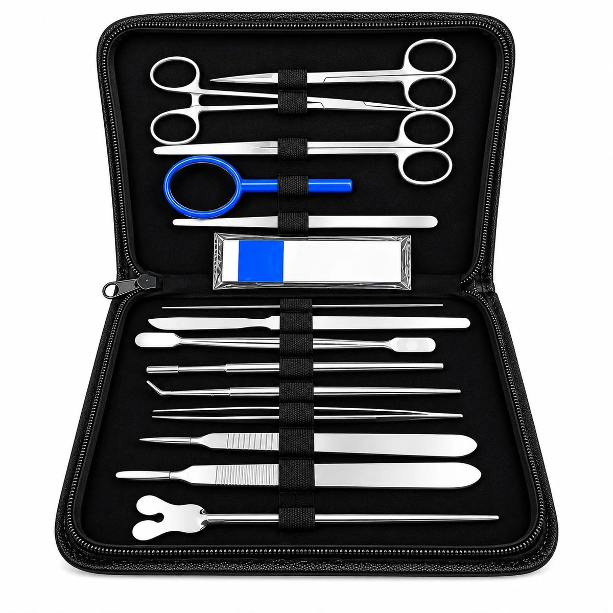 Stainless steel suture kit for wound closure and general surgery