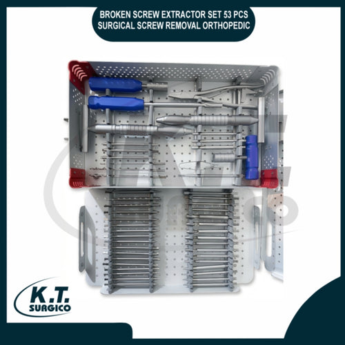 broken screw removal orthopedic spine instrument set