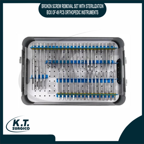 broken screw removal set 49 pcs sterilization box 