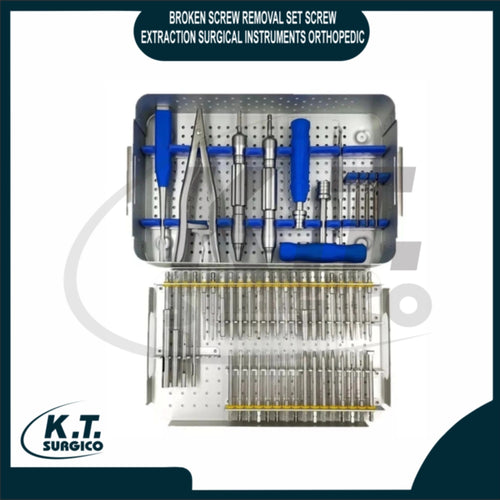 broken screw removal set orthopedic surgical instruments