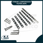 dynamic compression plate with screws orthopedic implants 
