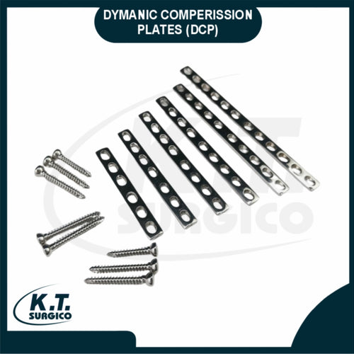 dynamic compression plate with screws orthopedic implants 