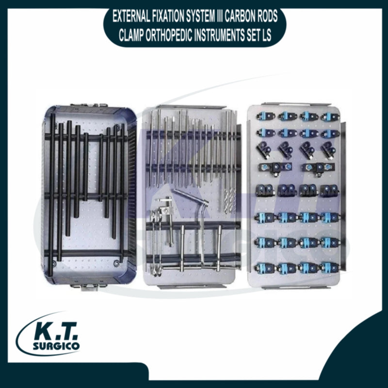 External Fixation System III Carbon Rods Clamp Orthopedic Set Ti CE