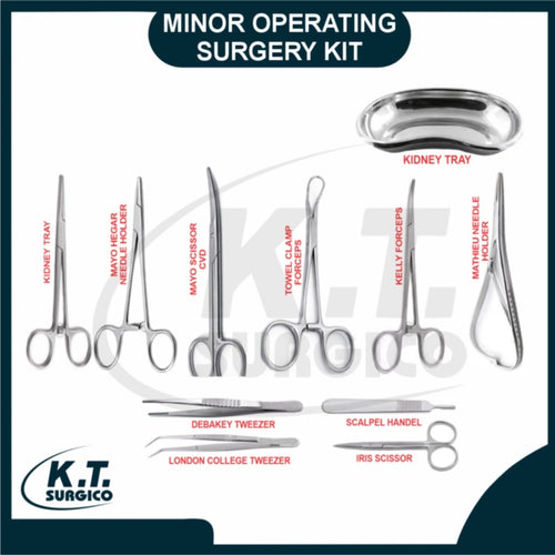 minor operating surgery instruments set