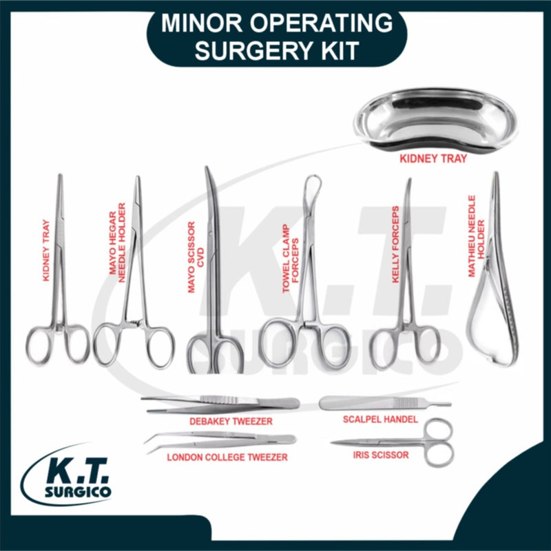 minor operating surgery instruments set