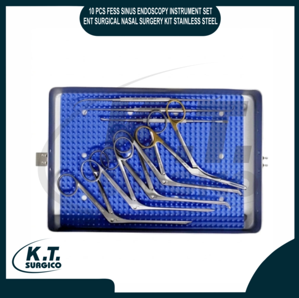 FESS sinus endoscopy instrument set ENT nasal surgery kit