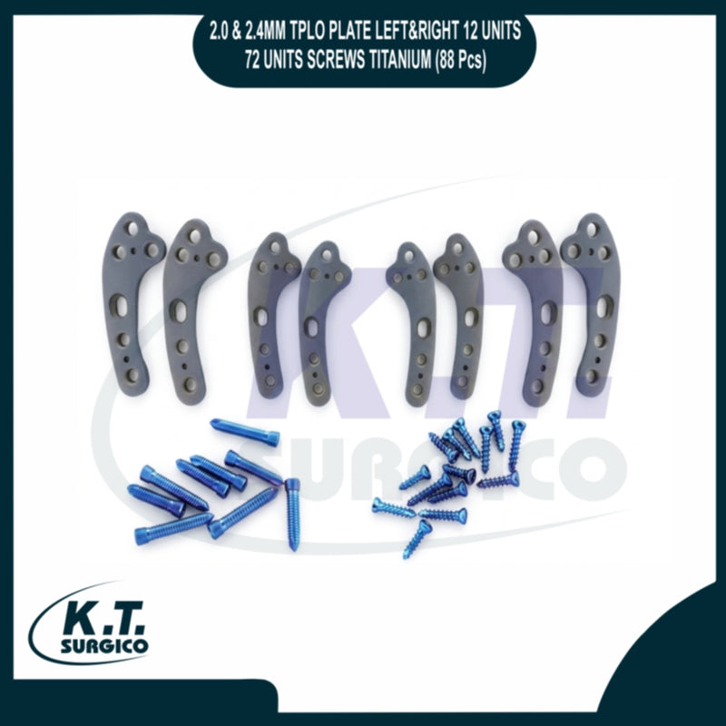 titanium TPLO plate set 2.0 2.4mm veterinary implants